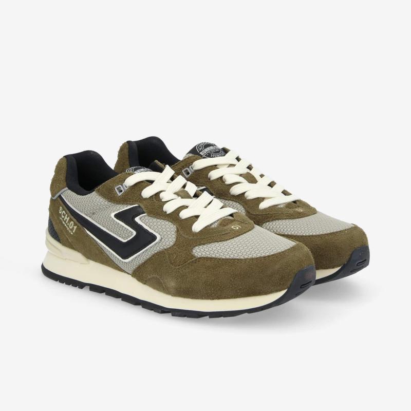 CAPE CODE RUNNER M - H.SDE/MESH/NAP. - OLIVE/GREY/BLACK